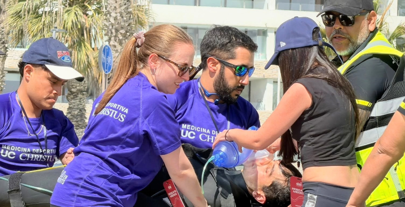 Equipo de Urgencia UCN se sumó al operativo médico del 5150 Triathlon Coquimbo 2026